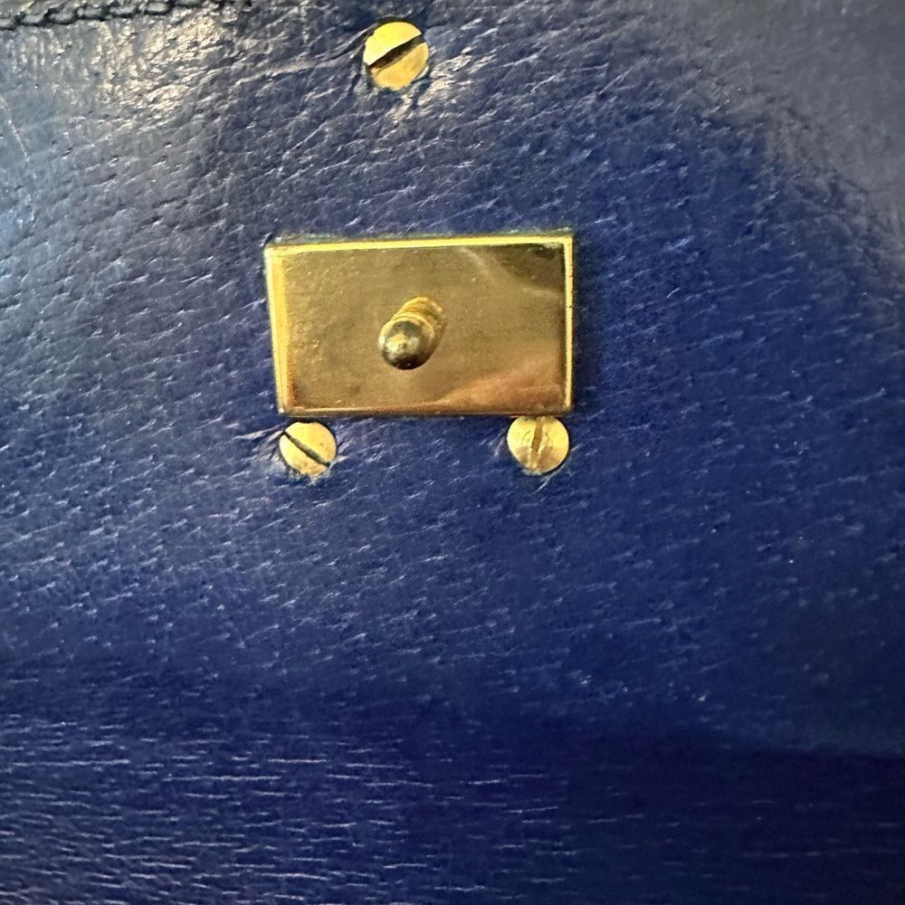 Gucci Blue Satchel with Gold Hardware - Picture 4 of 10